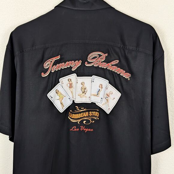 Tommy Bahama Men's 2XL Camp shirt Caribbean Stud Las Vegas emroidered - Picture 6 of 9